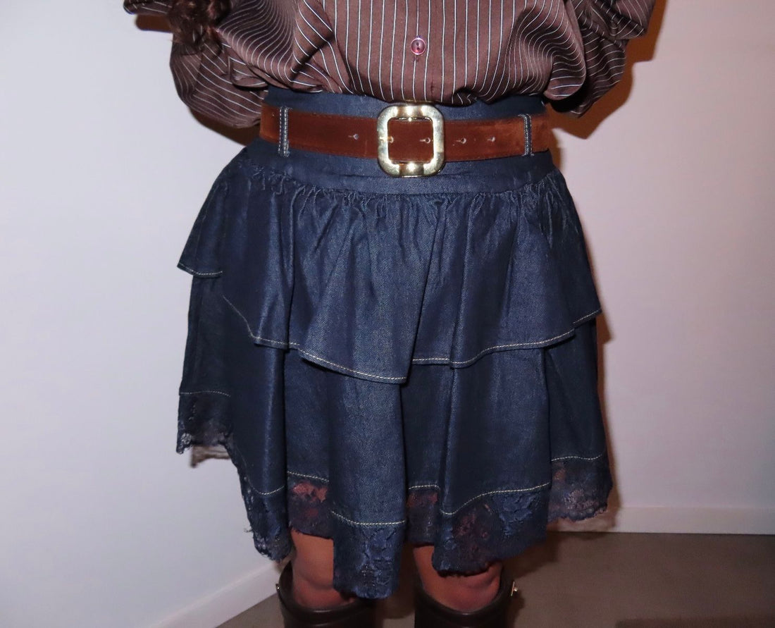 DENIM LACE MINI