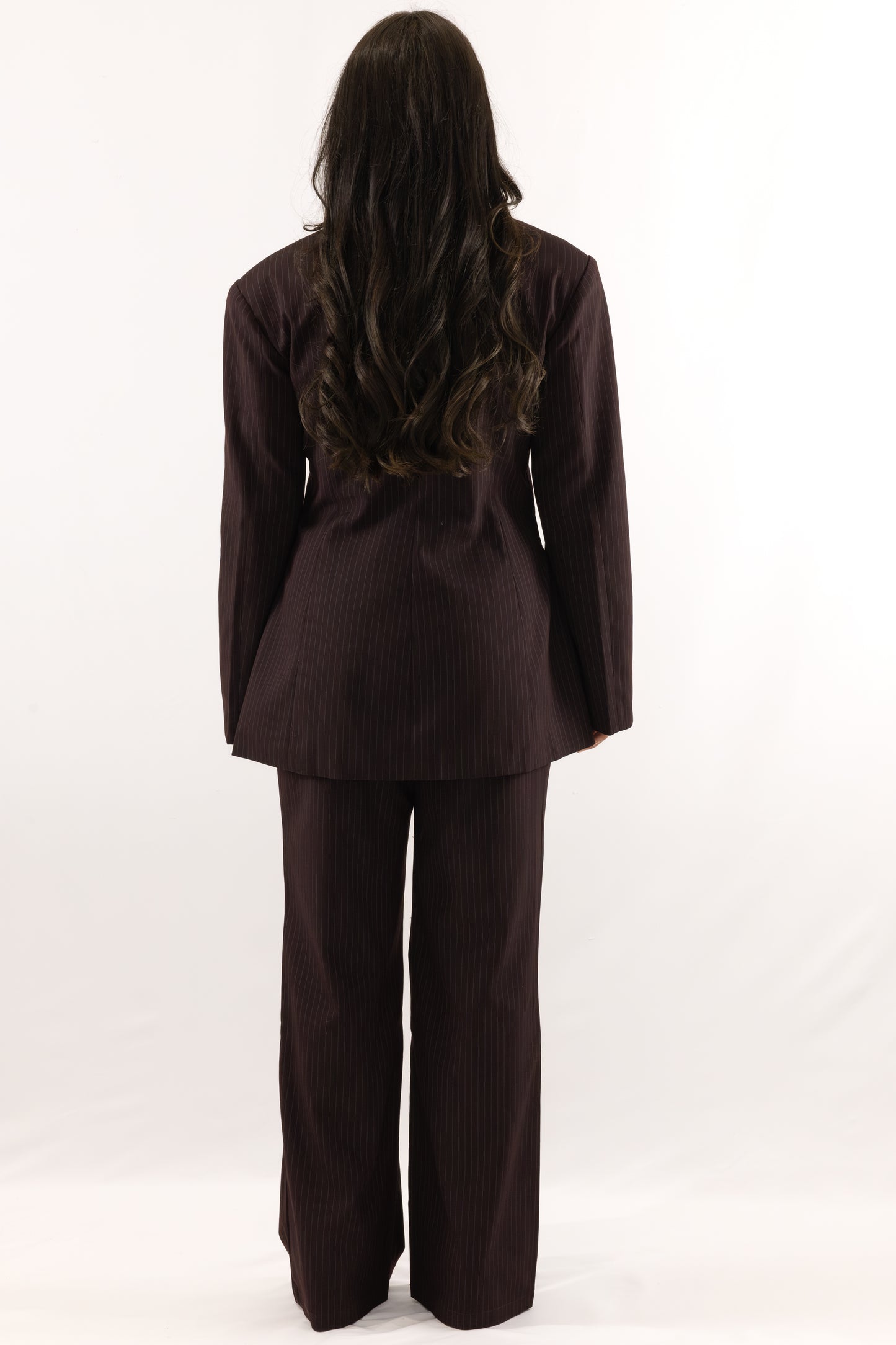 Deep bordeaux suit