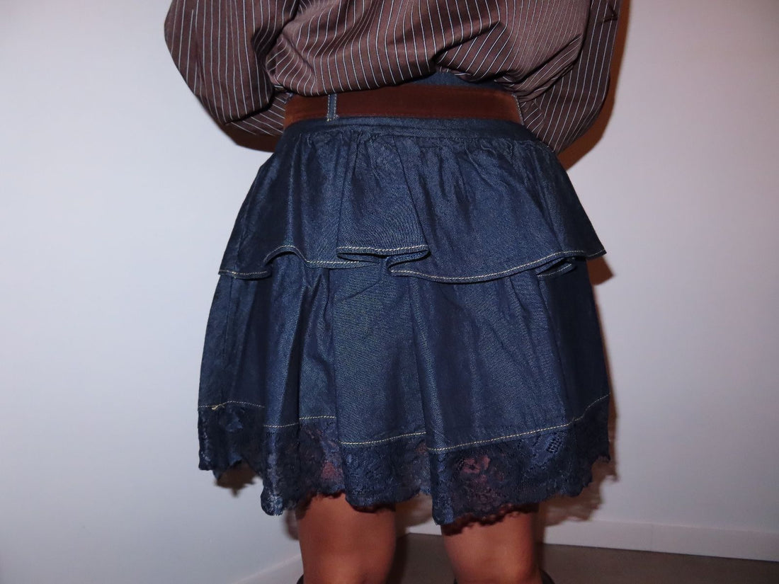 DENIM LACE MINI